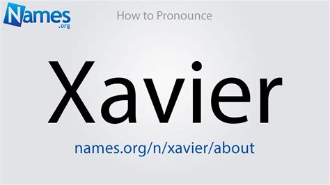 xavier pronunciation.
